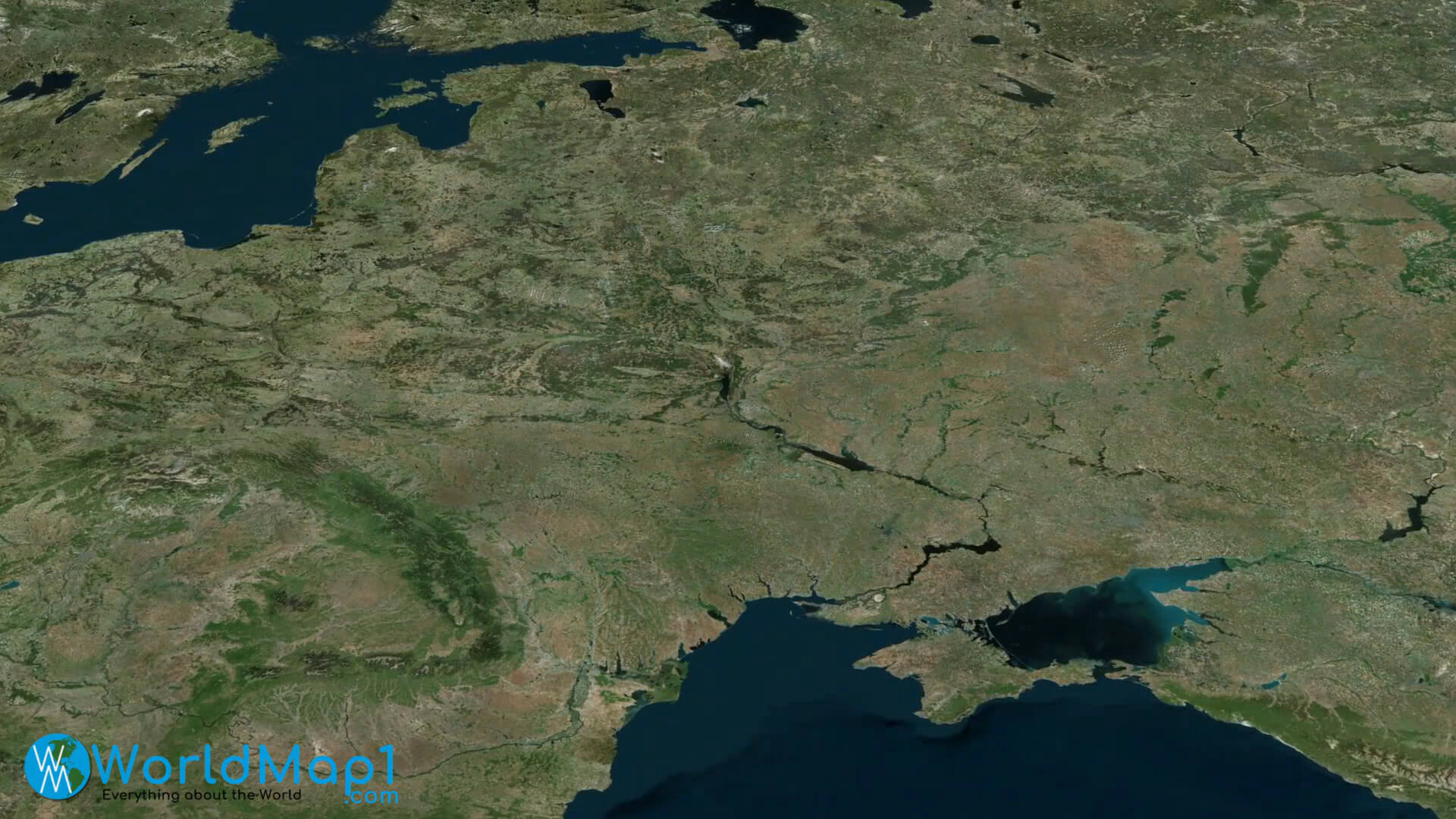 Ukrayna Uydu Haritası